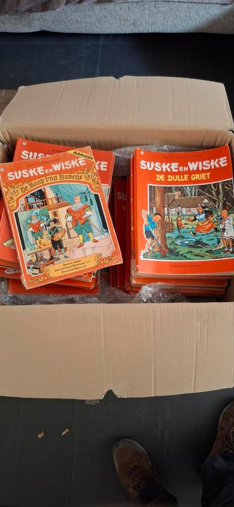 Volle doos Suske en Wiske - Eerste jaargangen!, Boeken, Stripboeken, Gelezen, Meerdere stripboeken, Ophalen