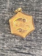 18k gouden hanger sterrenbeeld vissen, Ophalen of Verzenden, Nieuw, Goud