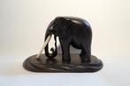 Beeld Olifant Ebbenhout, Ophalen of Verzenden