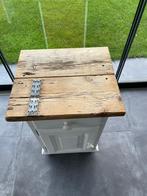 2x Nachtkastje Steigerhout, Huis en Inrichting, Kasten | Dressoirs, Ophalen, Minder dan 50 cm, Landelijk, Met lade(s)