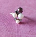 Mooie zilveren ring met parels, Ophalen of Verzenden, Zo goed als nieuw, 17 tot 18, Dame
