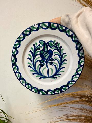 Prachtig Handgeschilderd Aardewerk Bord/Schaal wandbord boho beschikbaar voor biedingen