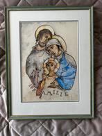 Schilderij Heilige Familie - 1958, Antiek en Kunst, Ophalen of Verzenden