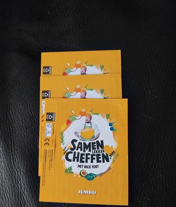 3 x Samen Lekker Cheffen - Nick Toet - Jumbo beschikbaar voor biedingen