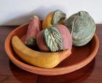 Mexicaanse terracotta fruitschaal.Schaal met 5 stukken fruit, Ophalen of Verzenden