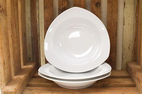 3 stuks Thomas Driehoekige porseleinen diepe borden 47031, Huis en Inrichting, Keuken | Servies, Gebruikt, Bord(en), Overige stijlen