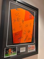 Ingelijst gesigneerd nederlands elftal shirt 2012, Ophalen of Verzenden, Overige binnenlandse clubs, Shirt