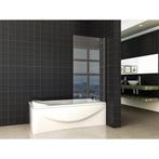 Wiesbaden Orbit badwand mat zwart 800x1500x6 mm, Doe-het-zelf en Verbouw, Sanitair, Ophalen, Nieuw, Glas, Bad