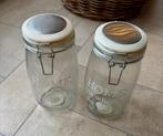 Voorraadpot 2 stuks, Ophalen, Zo goed als nieuw, Glas, Pot, Bus of Blik