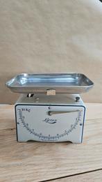 Lyssex Keukenweegschaal - Blauwe Opdruk, Antiek en Kunst, Antiek | Keukenbenodigdheden, Ophalen of Verzenden