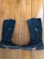 Zwarte lederen laarzen, Walk in the Park, Hoge laarzen, Zwart, Ophalen of Verzenden, Gedragen