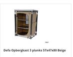 De allerlaatste alweer Defa opbergkast 3 vaks Beige, Caravans en Kamperen, Ophalen of Verzenden, Zo goed als nieuw, Campingkast