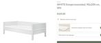 FLEXA WHITE Eenpersoonsbed / bedbank, 90x200 cm, Wit, 85 tot 100 cm, Gebruikt, Ophalen of Verzenden, Matras