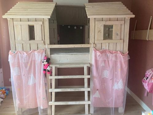 Boomhut bed hoogslaper kidsfactory, Kinderen en Baby's, Kinderkamer | Bedden, Gebruikt, 180 cm of meer, 85 tot 100 cm, Hoogslaper of Stapelbed