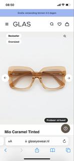 GLAS Eyewear Mio Caramel Bril - Zo goed als nieuw, Overige merken, Bruin, Ophalen of Verzenden, Zo goed als nieuw