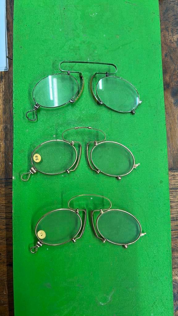 Vintage Knijpbril, Antiek en Kunst, Antiek | Kleding en Accessoires, Dames, Heren, Ophalen of Verzenden