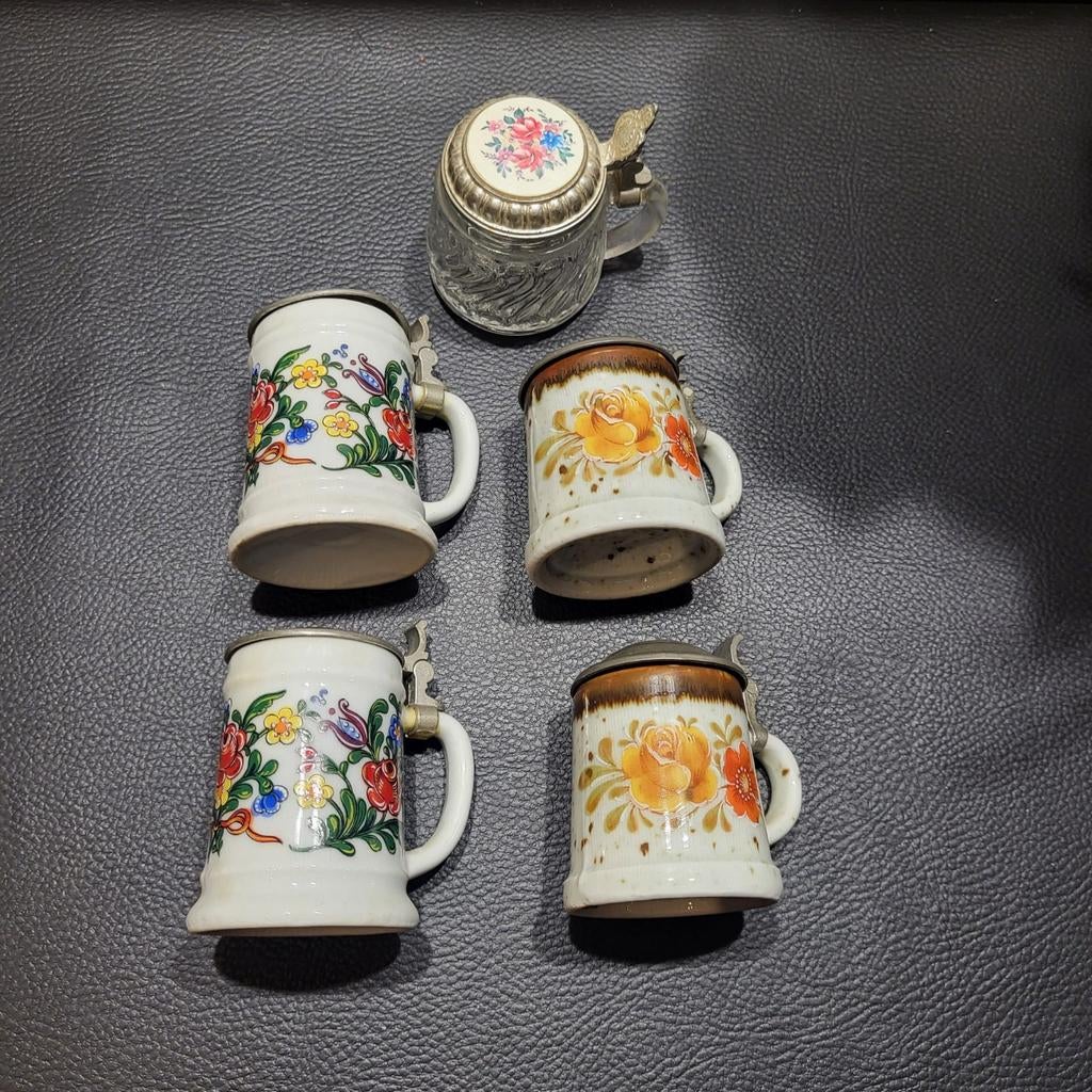 Miniatuur Bierpullen - Set van 5, Ophalen of Verzenden