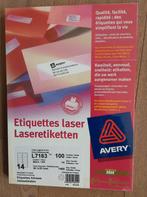 Etiketten voor laserprinter. Nieuw in verpakking. Avery., Diversen, Nieuw, Ophalen of Verzenden