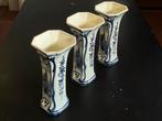 Delftsblauwe vazen - set van 3, Antiek en Kunst, Antiek | Vazen, Ophalen of Verzenden