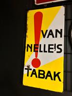 Emaille reclamebord Van Nelle’s Tabak Langcat Bussum, Ophalen