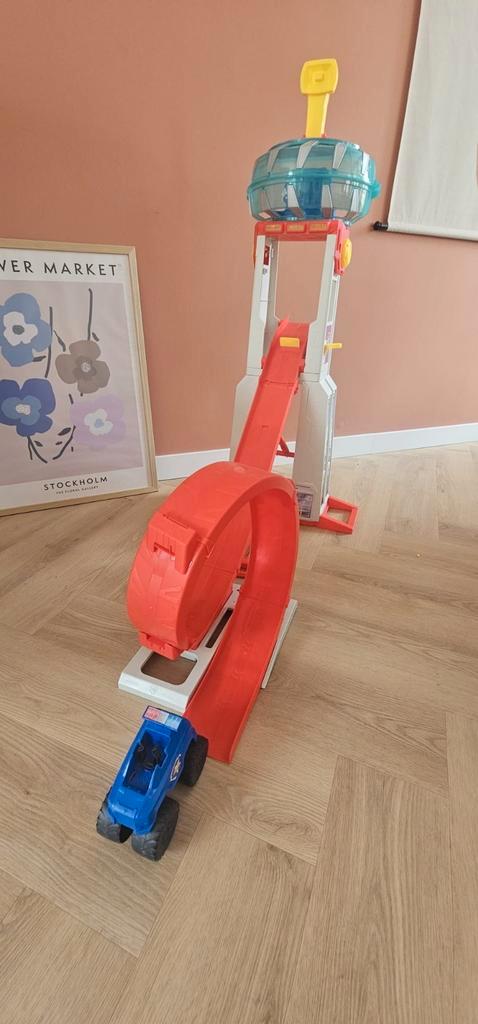 Paw patrol Super Loop Uitkijktoren met licht en geluid, Kinderen en Baby's, Speelgoed | Racebanen, Zo goed als nieuw, Handmatig