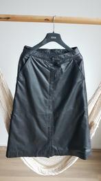 Leren rok van Est'seven met knoopsluiting xs / s - echt leer, Verzenden, Zwart, Nieuw, Est'seven