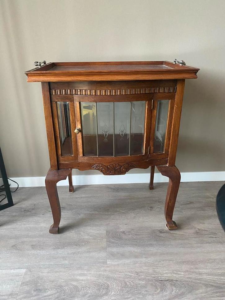 Vintage theekastje, Antiek en Kunst, Curiosa en Brocante, Ophalen