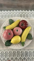 Keramisch Fruit op Schaal – Vintage Decoratie, Huis en Inrichting, Woonaccessoires | Overige, Ophalen of Verzenden, Zo goed als nieuw