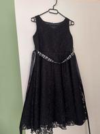 Feestjurk Meisjes 12-14 jaar, Zwart, Ophalen of Verzenden, Zo goed als nieuw, Knielengte