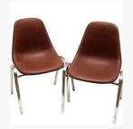 2  retro vintage "Orly" stoelen Ontwerp Bruno Pollak, Huis en Inrichting, Ophalen of Verzenden, Zo goed als nieuw, Overige kleuren