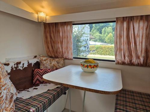 gepimpte  retro / vintage T.E.C. caravan inclusief voortent, Caravans en Kamperen, Tenten, tot en met 4, Gebruikt, Ophalen