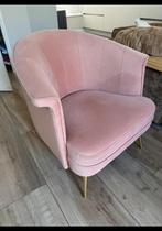 Bronx71 velvet stoel babykamer roze, Huis en Inrichting, Fauteuils, Ophalen, Minder dan 75 cm, Stof, Zo goed als nieuw