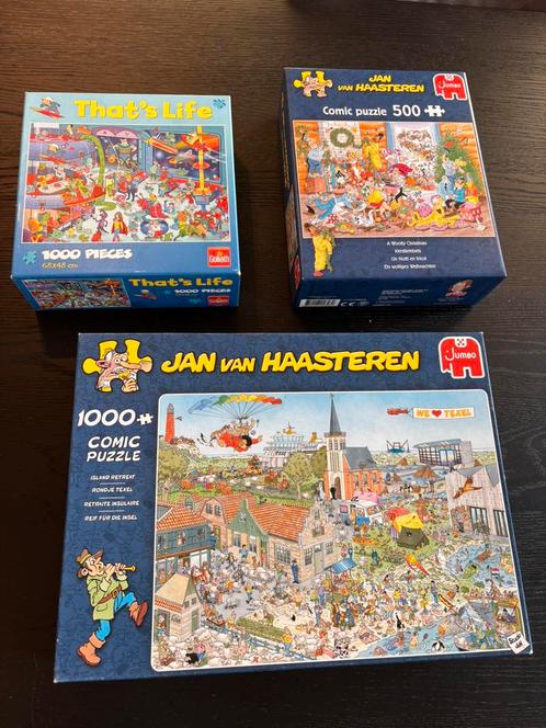 3 puzzles, Hobby en Vrije tijd, Denksport en Puzzels, Gebruikt, 500 t/m 1500 stukjes, Ophalen of Verzenden