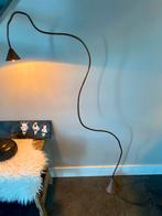 Koperen Vloerlamp / Leeslamp Dimbaar 140cm, Huis en Inrichting, Lampen | Vloerlampen, Ophalen, Gebruikt, Metaal, 100 tot 150 cm