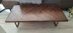 Dutchbone Class Salontafel – visgraat hout & metaal, Huis en Inrichting, Tafels | Eettafels, Ophalen, 100 tot 150 cm, 50 tot 100 cm