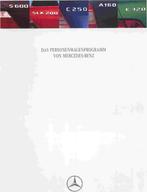 Personenwagenprogramm Mercedes-Benz 1997, Ophalen of Verzenden, Nieuw, Mercedes
