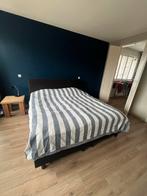 Boxspring 180x200 - Antraciet/Zwart, Huis en Inrichting, Ophalen, Zwart, Tweepersoons, Zo goed als nieuw