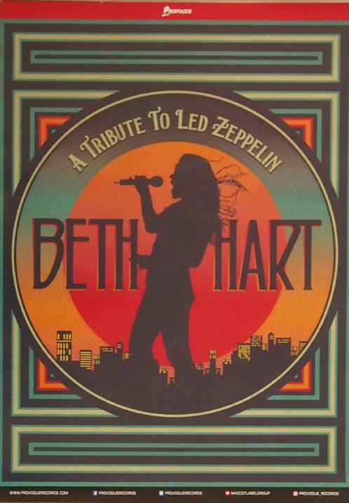 Beth Hart poster 60x40 cm A Tribute To Led Zeppelin, Verzamelen, Muziek, Artiesten en Beroemdheden, Nieuw, Poster, Artwork of Schilderij