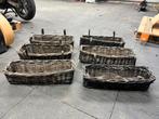 6x rieten planten manden, Tuin en Terras, Gebruikt, Minder dan 30 cm, 60 tot 100 cm, Rechthoekig