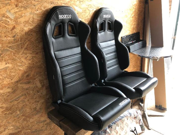 Sparco R100 Kuipstoel Sportstoel Racestoel Vinyl Skyleder, Auto diversen, Tuning en Styling, Ophalen of Verzenden