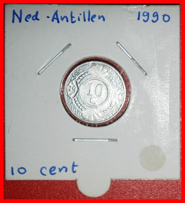 ⰆWITHOUT ARUBA 1989-2023: NETHERLANDS ANTILLES 10 CENTS 1991, Postzegels en Munten, Munten | Amerika, Losse munt, Midden-Amerika