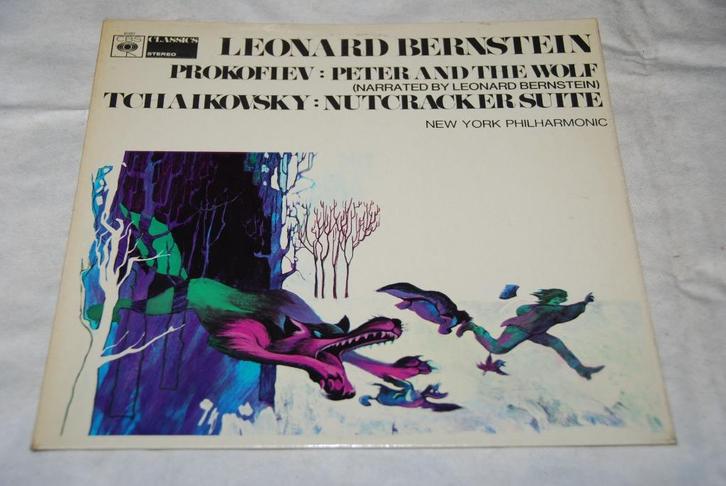 Leonard Bernstein – Peter And The Wolf / Nutcracker Suite LP, Cd's en Dvd's, Vinyl | Klassiek, Gebruikt, Classicisme, Kamermuziek
