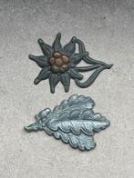 Cap badges edelweiss wo2, Verzamelen, Militaria | Tweede Wereldoorlog, Embleem of Badge, Ophalen of Verzenden, Landmacht