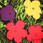 Andy Warhol Kleur Lithografie " Poppy Flowers Afb 10" Ges Ge, Ophalen of Verzenden