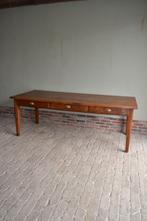 Prachtige grote antieke eiken eettafel met 6 laden 220x93x78, Verzenden