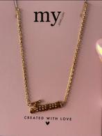 Super gave ketting van van My Jewellery, goud, NIEUW!, Overige materialen, Nieuw, Met strass, Ophalen of Verzenden