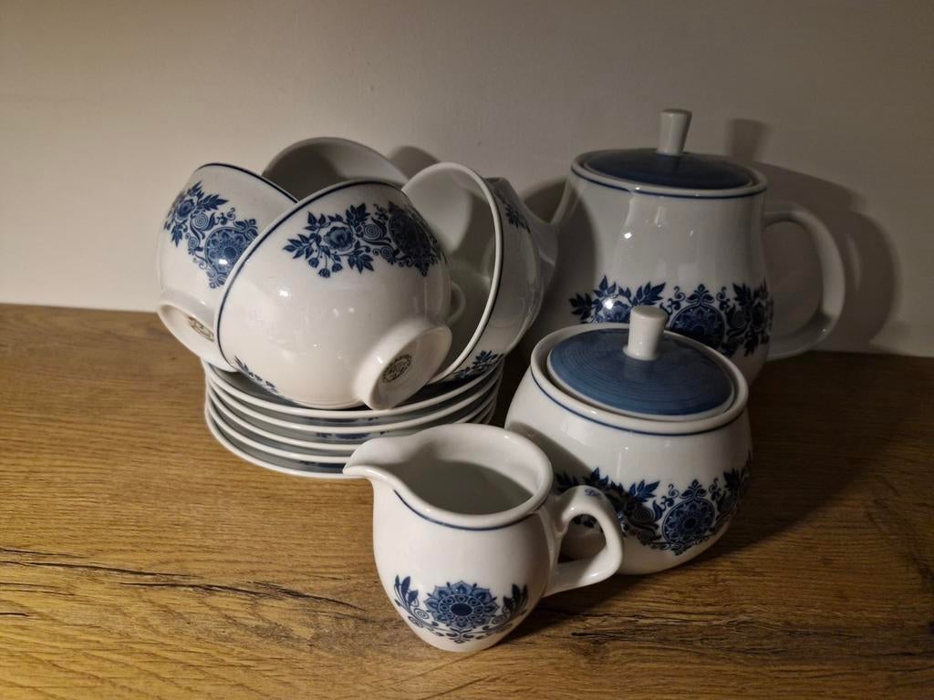 Theeservies Mosa Maastricht, Antiek en Kunst, Antiek | Servies compleet, Ophalen of Verzenden