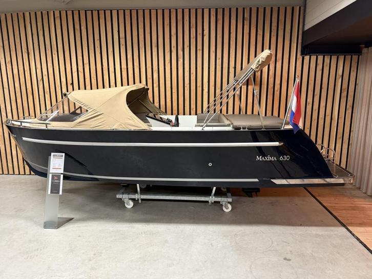 MAXIMA 630 DELUXE 30PK SUZUKI 'BOEGSCHR' KOELKST! BIMINI '21, Watersport en Boten, Sloepen, Zo goed als nieuw, 30 tot 50 pk, 6 meter of meer