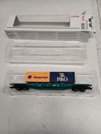 Marklin 47055 Containerwagen NMBS/SNCB B-Cargo - Nieuwstaat, Hobby en Vrije tijd, Wisselstroom, Ophalen of Verzenden, Märklin