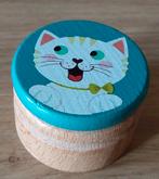 MOSES HOUTEN DOOSJE MET WIT POESJE*KITTEN*POES*KAT, Verzenden, Zo goed als nieuw, Overige typen